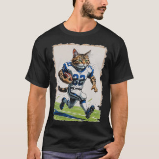 Camiseta Tabby the Cat playing American Football!