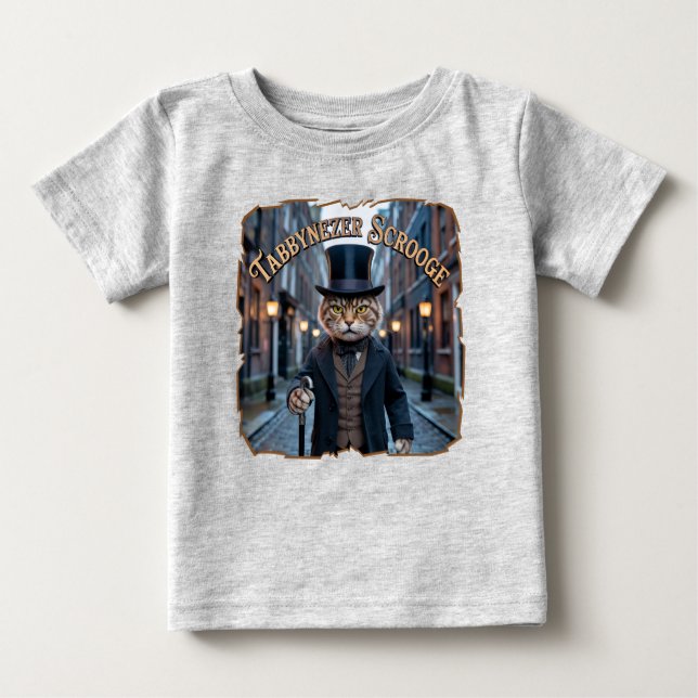 Camiseta Tabbynezer Scrooge Fotográfico – Tabby Scrooge (Frente)