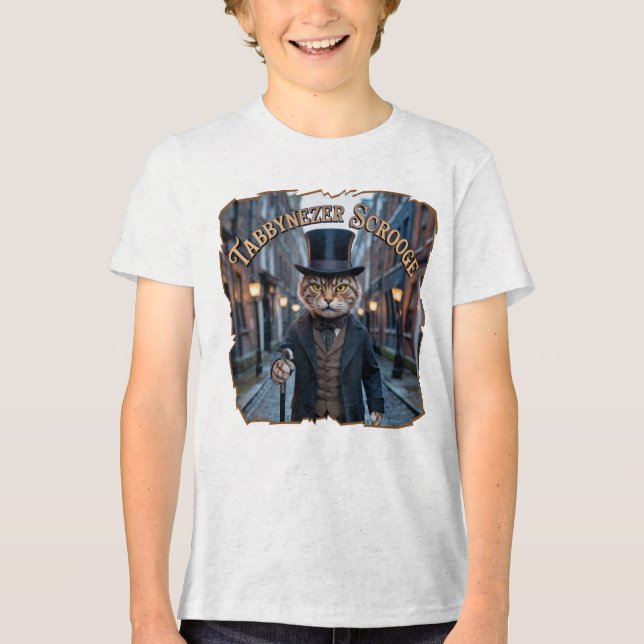 Camiseta Tabbynezer Scrooge Fotográfico – Tabby Scrooge (Frente)