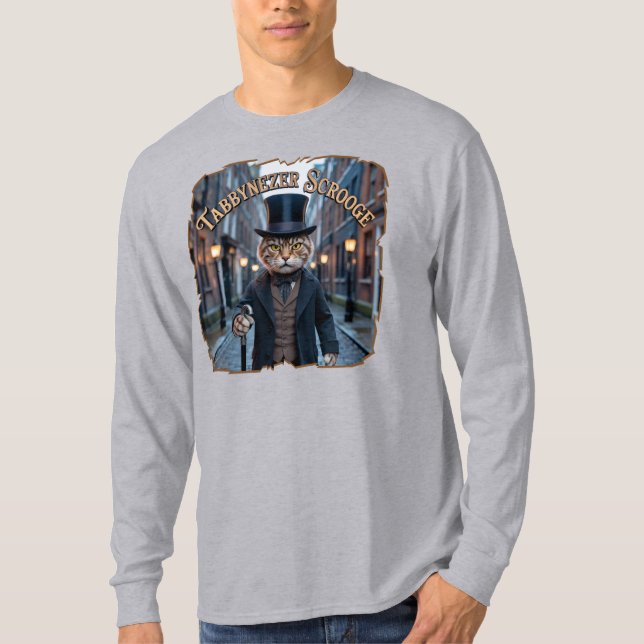 Camiseta Tabbynezer Scrooge Photographic – Tabby Scrooge (Frente)