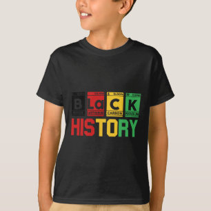 Camiseta Tabela de Elementos Periódicos do Mês da História 