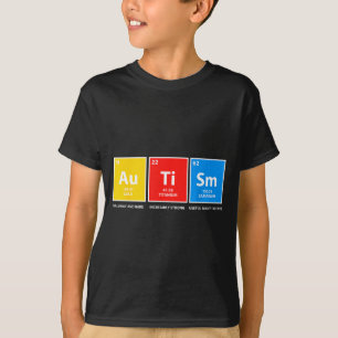 Camiseta Tabela periódica de conscientização do autismo asd