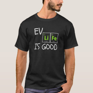 Camiseta Tabela Periódica de Elementos EV Modo Eco Elétrico