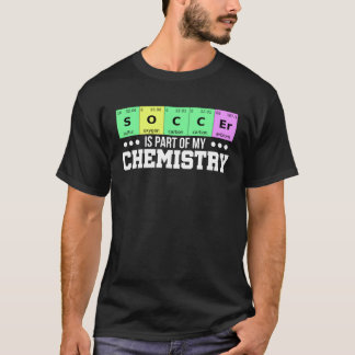 Camiseta Tabela Periódica de Futebol Futebol é Minha Quími