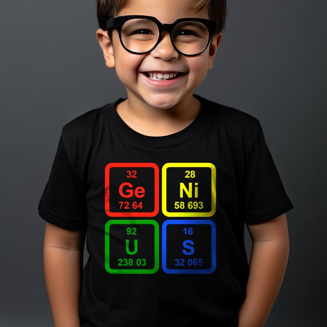 Camiseta Tabela Periódica de Gênios da Ciência de Elementos (Criador carregado)