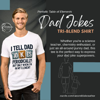 Camiseta Tabela Periódica de Piadas do Papai sobre Elemento