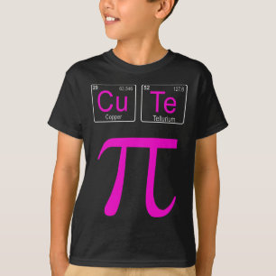 Camiseta Tabela Periódica de Química de Matemática Cutie Pi