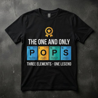 Camiseta Tabela Periódica do Vovô Dia dos Pais Química POPS