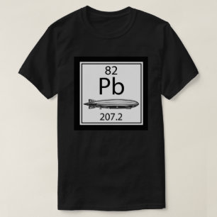 Camiseta Tabela Periódica do Zeppelin Número Atômico Led