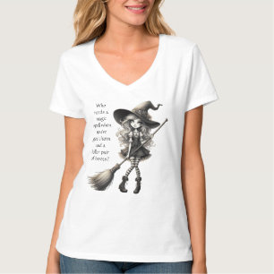 Camiseta Tabitha e suas botas - Camisa-bruxa