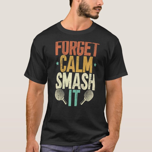 Camiseta Tabl do jogador desportivo Smash Ping Pong Master  (Frente)