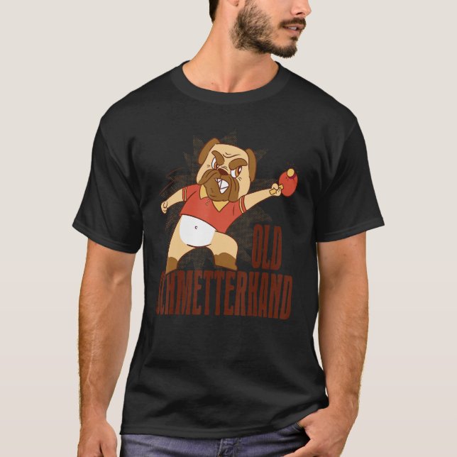 Camiseta Table Tennis Old Schmetterhand Pingpong Outfit Dog (Frente)