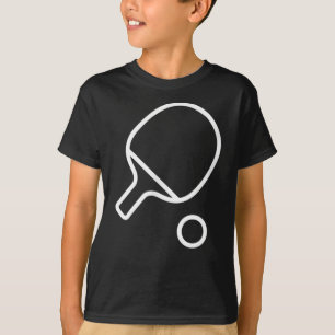 Camiseta Table Tennis Racket And Ball Retro Ping Pong