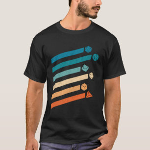 Camiseta Tabletop Rpg Dice Retro Vintage Dice Shirt