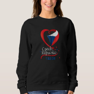 Camiseta Tabor República Checa Sinalizador Cardíaco Casaco