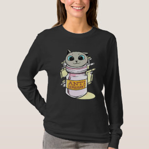 Camiseta Tabuleiro Anti-Depressivo Cat Para Esposa