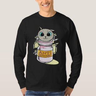 Camiseta Tabuleiro Anti-Depressivo Cat Para Esposa