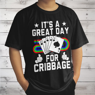 Camiseta Tabuleiro de Cribbage Engraçado para Jogador de Ca