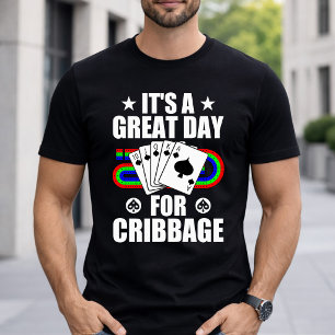 Camiseta Tabuleiro de Cribbage Para Jogador de Jogo de Cart