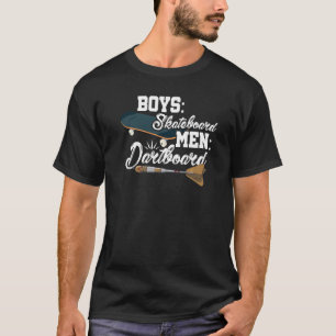 Camiseta Tabuleiro de Dardos para Homens Skateboard Meninos