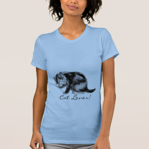 Camiseta Tabuleiro de Diversão do Cat Lover por Kitten Trab