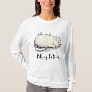 Camiseta Tabuleiro de Gatos Rolantes - Gato Bonito e Humoro