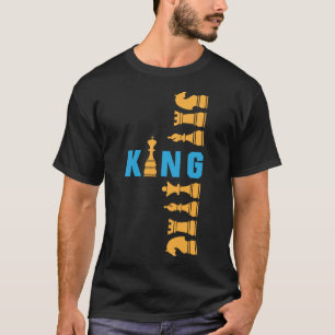 Camiseta Tabuleiro de Xadrez Rei – Design Poderoso Estratég