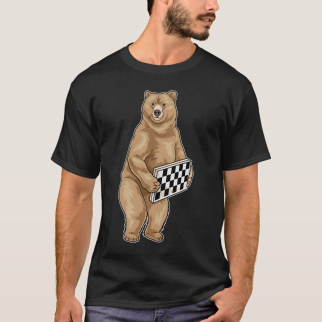Camiseta Tabuleiro de Xadrez Urso (Frente)