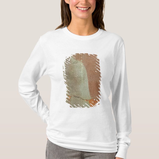 Camiseta Tabuleta com a história do rei Sargon II (Frente)