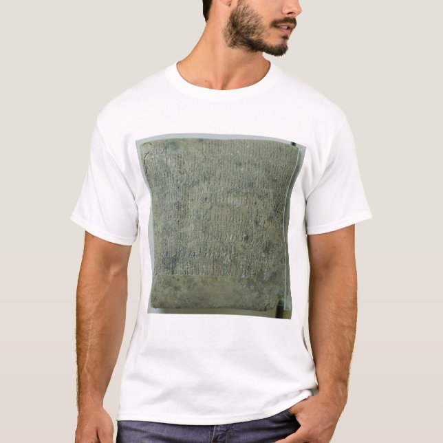 Camiseta Tabuleta com roteiro cuneiform (Frente)
