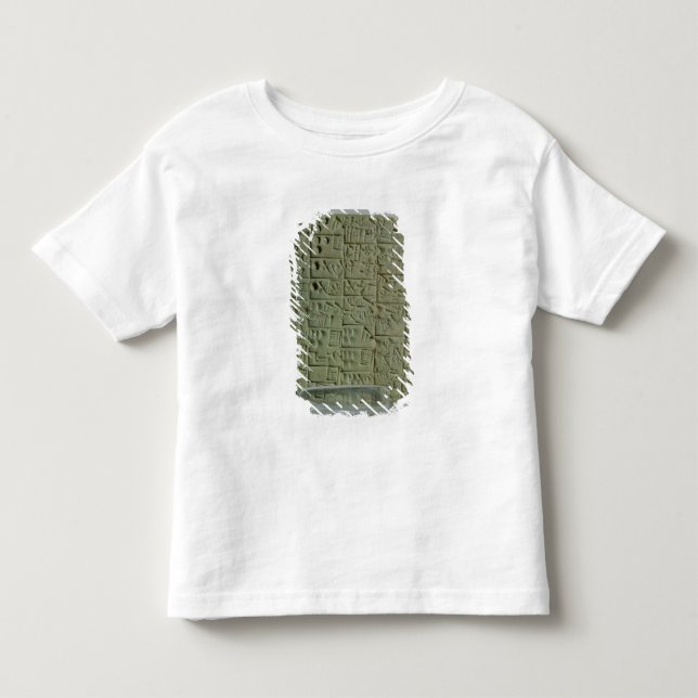 Camiseta Tabuleta com roteiro cuneiform (Frente)