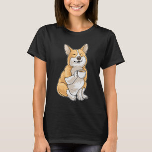 Camiseta Taça de café Corgi