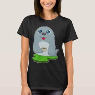 Camiseta Taça de café da Seal