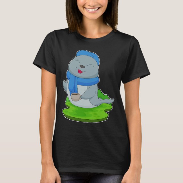 Camiseta Taça de café da Seal (Frente)