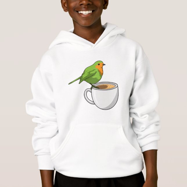 Camiseta Taça de Café de Pássaro (Frente)