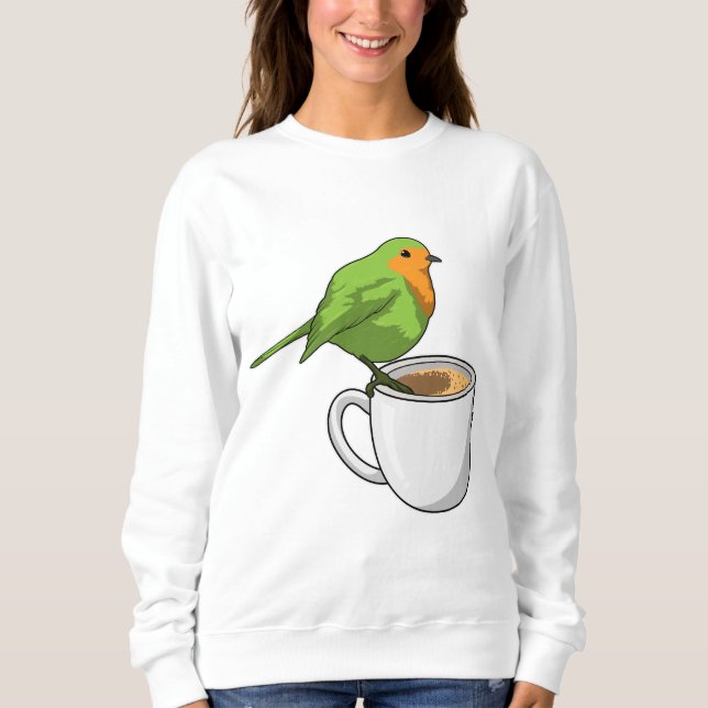 Camiseta Taça de Café de Pássaro (Frente)