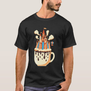 Camiseta Taça de Café do Castelo de Fantasia Quedas de Água