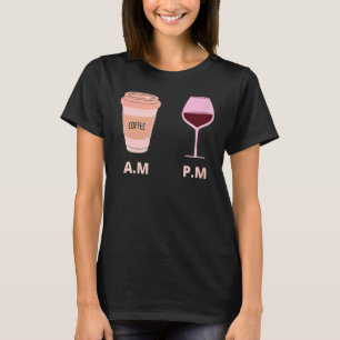 Camiseta Taça De Café E Vidro Para Mulheres