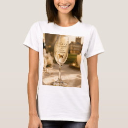 Camiseta Taça de Champanhe Cockapoo | Presente Engraçado pa