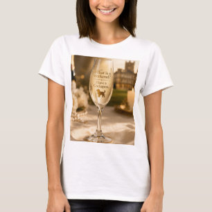 Camiseta Taça de Champanhe Cockapoo Presente Engraçado pa