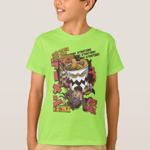 Camiseta Taça de Ramen Noodle Monster Catching Japonesa