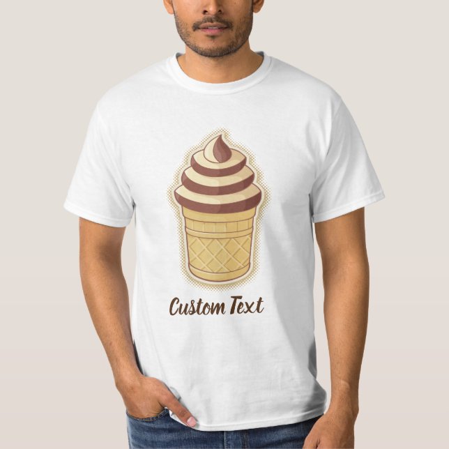 Camiseta Taça de Sorvete de Dois Flavors (Frente)
