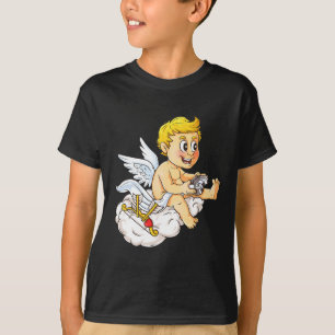 Camiseta Taça do Dia dos Namorados Cupido Contole de Video
