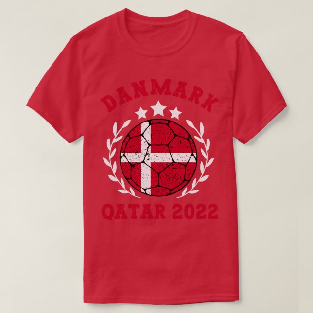 Camiseta Taça do Mundo da Dinamarca 1 (Frente do Design)