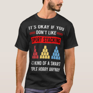 Camiseta Taca Empilhamento de Copos Empilhamento Rápido Cop