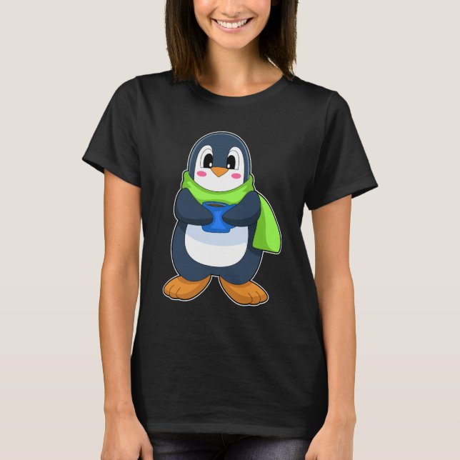 Camiseta Taça Penguin de Café (Frente)