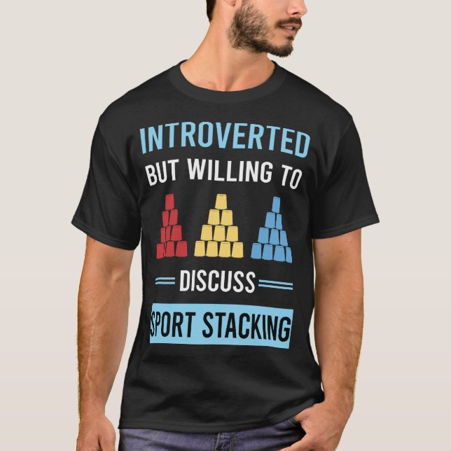 Camiseta Taca Taca De Empilhar Copos Empilhamento Rápido Co (Frente)