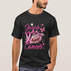 Camiseta Tackear o Arco de coquete do Cancer de mama Futebo