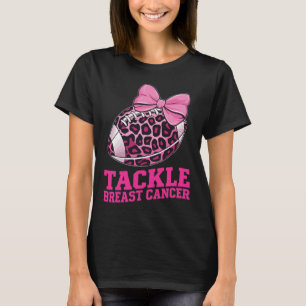 Camiseta Tackle a Consciência do Cancro da Mama Futebol Ame