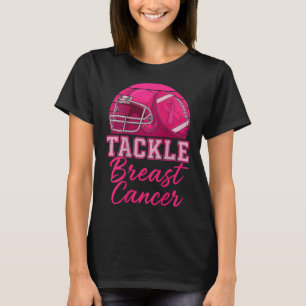 Camiseta Tackle do Futebol Conscientização do Câncer de Mam